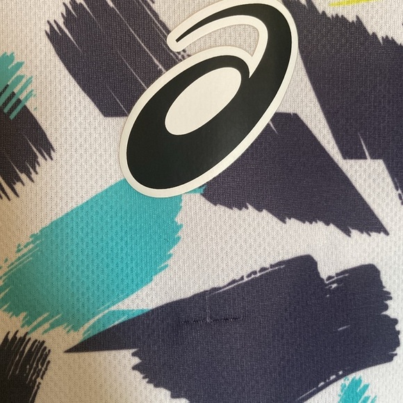 Asics Men's Match Graphic Short Sleeve - Multi/White - Picture 3 of 6